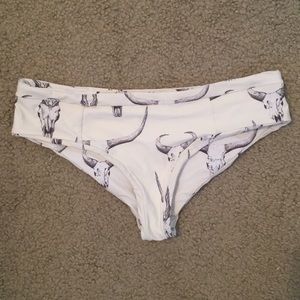 Boys + Arrows cow skull bikini bottoms